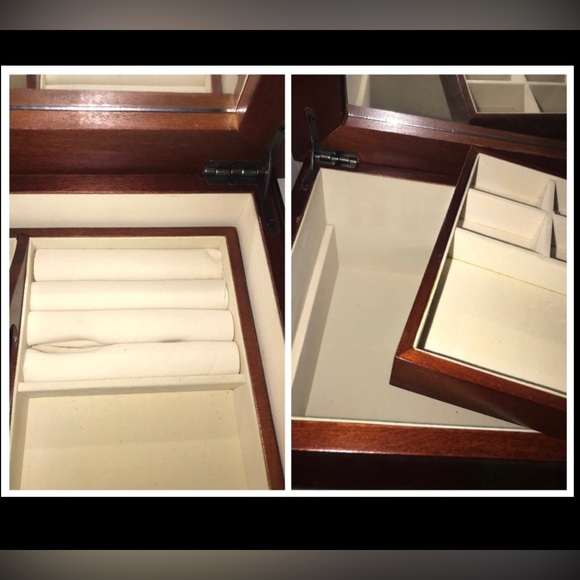 Cherry Wood Finished Jewelry Box *Price Firm* - Picture 8 of 8